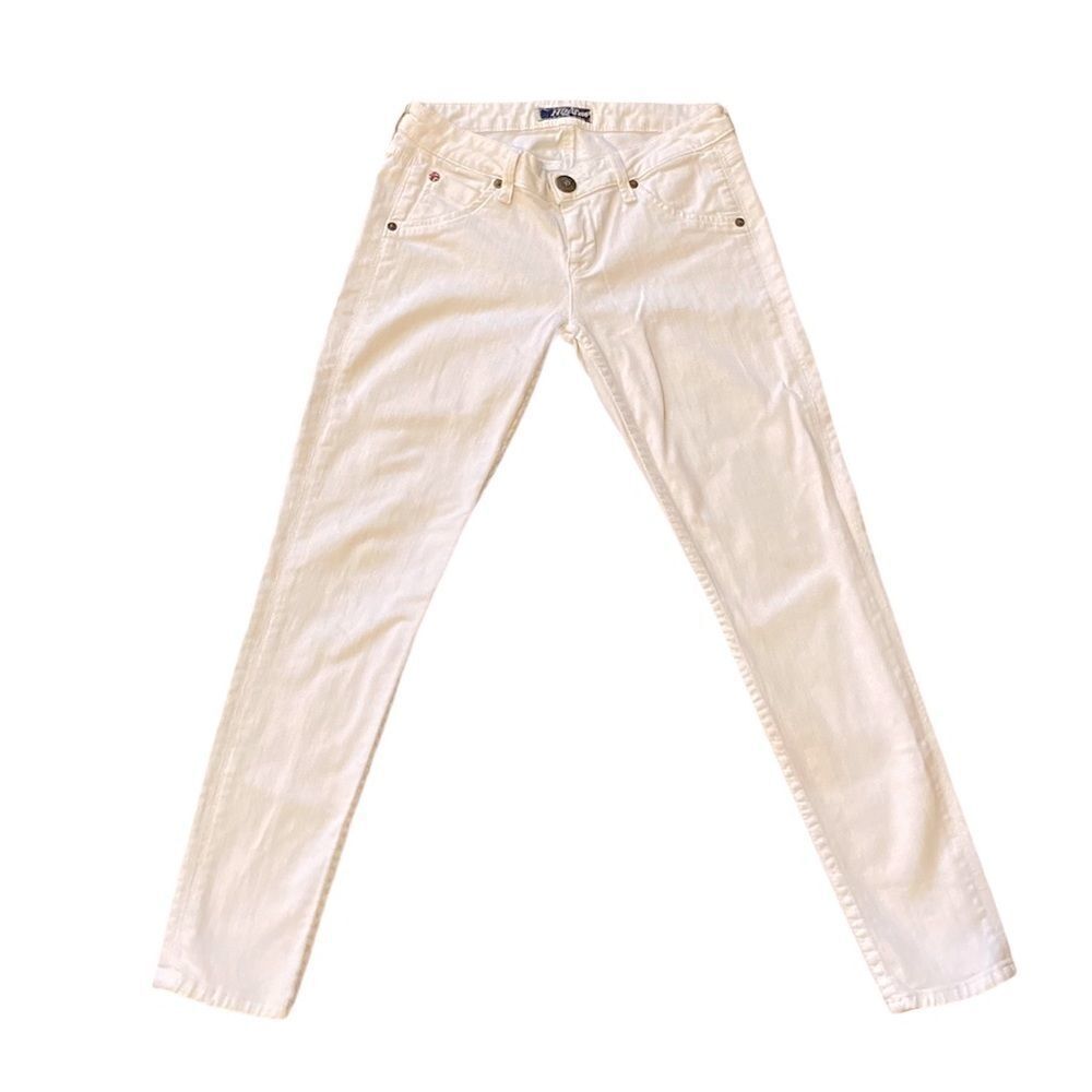 HUDSON White Skinny Jeans Size 2 Short